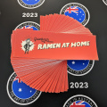 Bulk Custom Printed Contour Cut Die-Cut Rising Sun Workshop Ramen Vinyl Business Merchandise Label Stickers