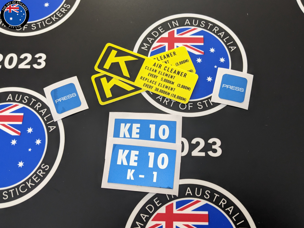 Custom Printed Die-Cut Chrome Air Cleaner Vinyl Business Signage Stickers