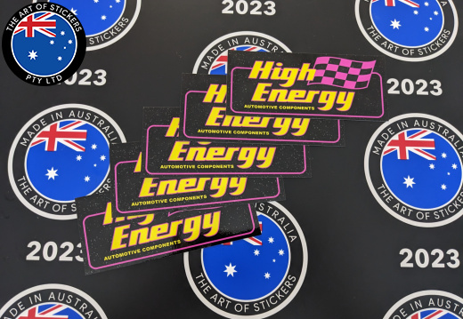 Custom Printed Contour Cut Die-Cut High Energy Automotive Vinyl Business Logo Stickers