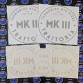 Custom Vinyl Cut Tamborine Mountain Pizza Lettering Business Logo Stickers