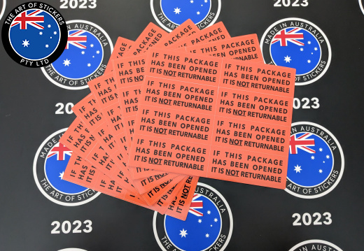 Bulk Custom Printed Contour Cut Die-Cut Package Seal Vinyl Business Sticker Sheets