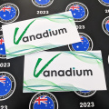 Custom Printed Contour Cut Die-Cut Vanadium Vinyl Business Logo Stickers