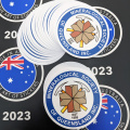 Bulk Custom Printed Die-Cut Mineralogical Society Vinyl Business Logo Stickers