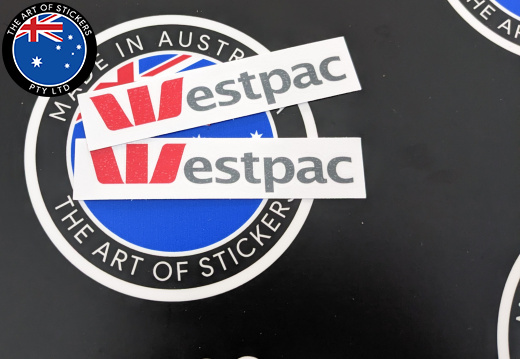 Catalogue Printed Die-Cut Westpac Vinyl Business Logo Stickers