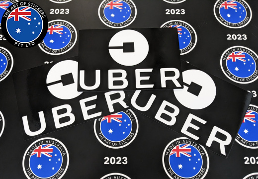Catalogue Printed Die-Cut Uber Vinyl Business Logo Stickers