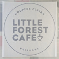 Custom Vinyl Cut Little Forest Cafe Business Logo Decal