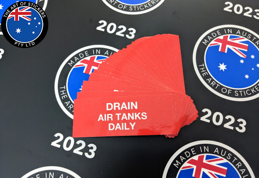 Bulk Custom Printed Contour Cut Die-Cut Drain Air Tanks Vinyl Business Signage Stickers