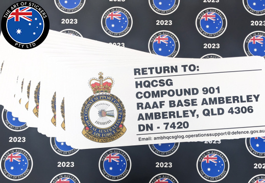 Bulk Custom Printed Contour Cut Die-Cut RAAF Base Return Vinyl Business Signage Stickers