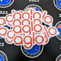 Bulk Custom Printed Contour Cut Die-Cut Aglo Vinyl Business Logo Stickers