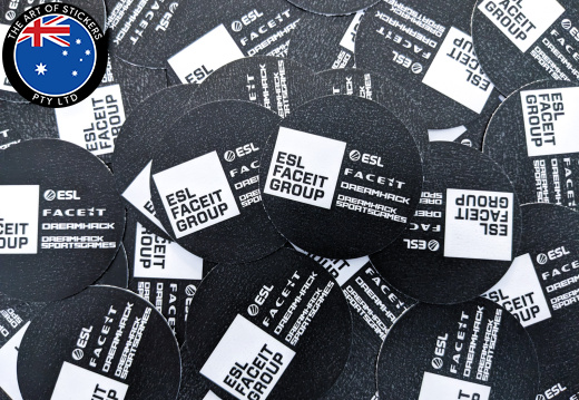 Bulk Custom Printed Contour Cut Die-Cut ESL Faceit Group Vinyl Business Logo Stickers