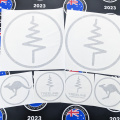 Custom Vinyl Cut Treeline Coronet Peak Business Logo Stickers