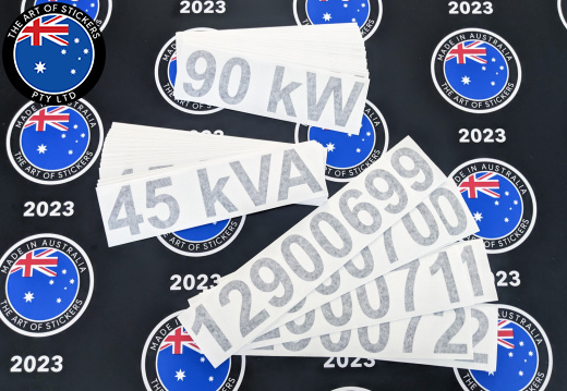 Bulk Custom Vinyl Cut Lettering Electrical Business Signage Stickers