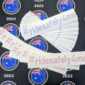 Bulk Custom Vinyl Cut #Ridesafely4me Lettering Business Logo Stickers