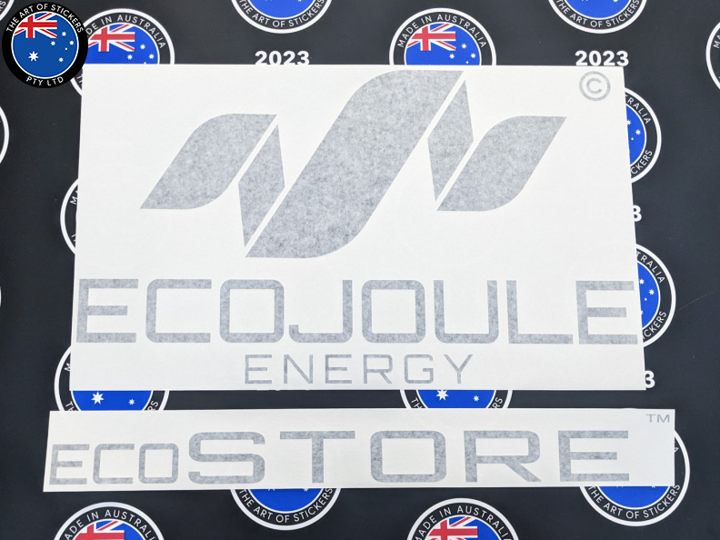 Custom Vinyl Cut Ecojoule Energy Business Logo Stickers