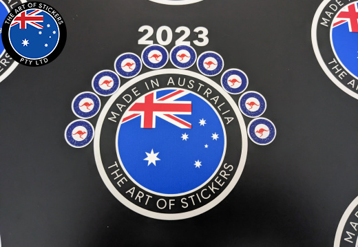Custom Printed Contour Cut Die-Cut Royal Australian Air Force Roundel Vinyl Stickers