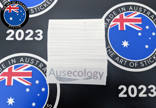 Bulk Custom Printed Contour Cut Ausecology Vinyl Business logo Stickers