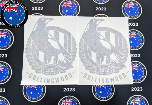 Custom Printed Contour Cut Collingwood Vinyl Business Logo Stickers