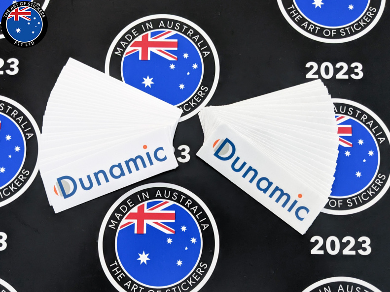 Bulk Custom Printed Contour Cut Die-Cut Dunamic Vinyl Business Logo Stickers
