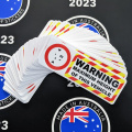 Bulk Catalogue Printed Contour Cut Die-Cut Warning Maximum Height Vinyl Business Safety Signage Stickers
