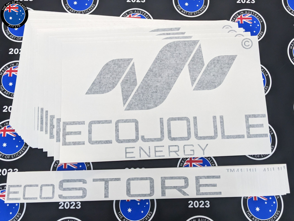 Bulk Custom Vinyl Cut Ecojoule Energy Lettering Business Logo Stickers