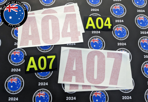 Custom Printed Reflective Call Sign Business Signage Stickers