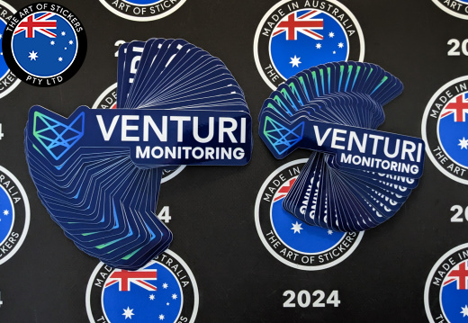 Bulk Custom Printed Contour Cut Die-Cut Venturi Monitoring Vinyl Business Logo Stickers