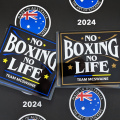 Bulk Custom Printed Contour Cut Die-Cut No Boxing No Life Vinyl Business Logo Stickers