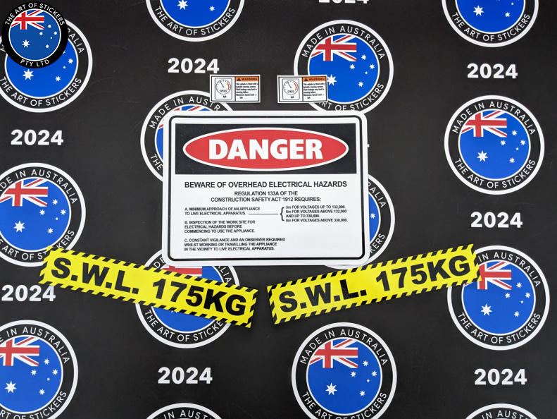 Bulk Catalogue and Custom Printed Contour Cut Die-Cut Vinyl Business Safety Signage Stickers