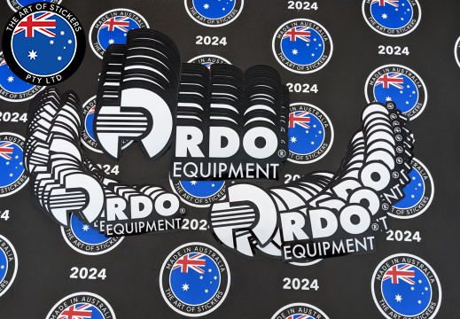 Bulk Custom Printed Contour Cut Die-Cut RDO Equipment Vinyl Business Logo Stickers