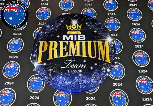 Custom Printed Contour Cut Die-Cut MIB Premium Vinyl Business Logo Stickers
