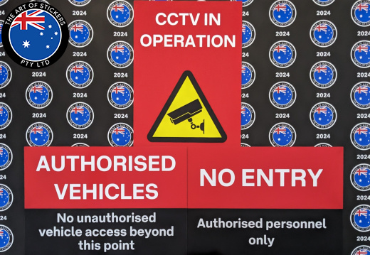 Custom Printed Australia Post Authorised Entry ACM Business Security Signage